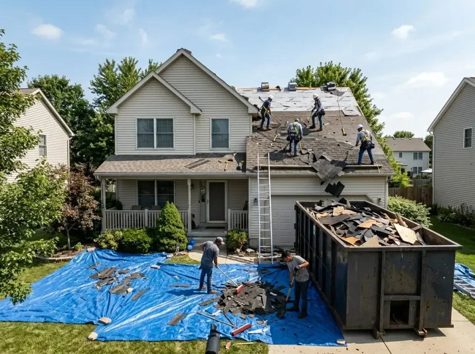 roof-replacement-debris-remova-004 — frequently asked questions, Cheapest Dumpster Rentals in Notre Dame, IN